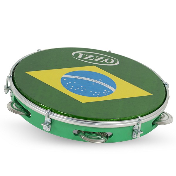Pandeiro 10" Abs P/Brazil. Green.Izzo.